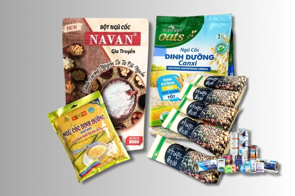 Bao Bì Ngũ Cốc Dinh Dưỡng Chuyên Dụng – Bền Đẹp, In Ấn Sắc Nét 10 Kiểu dáng bao bì ngũ cốc đa dạng: túi zipper, túi ép 3 biên, cuộn đóng gói tự động