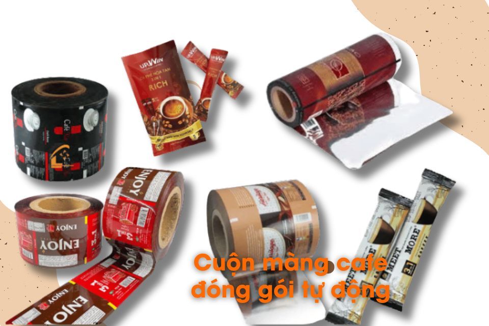 Cuộn màng cafe đóng gói tự động