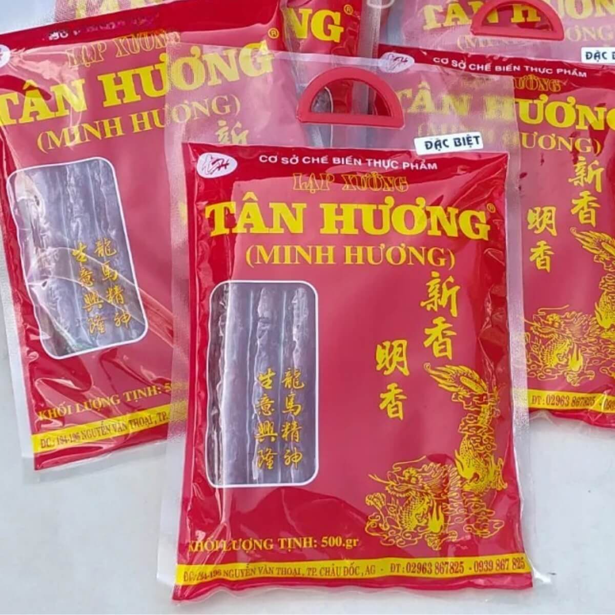Bao bì lạp xưởng Tân Hương in công nghệ trục đồng