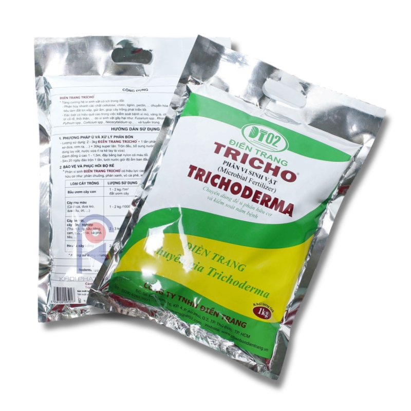 Bao Bì Phân Bón Vi Sinh Trichoderma 6 Bao bì phân bón vi sinh Trichoderma chất lượng cao loại 0.5kg và 1kg