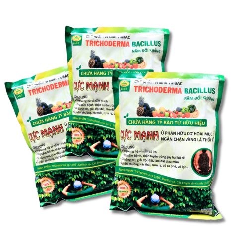 ác mẫu bao bì phân bón vi sinh Trichoderma 0.5kg và 1kg thiết kế chuyên nghiệp