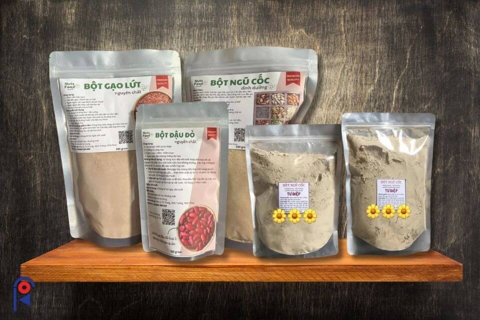 Túi Zip Bạc Ghép 1 Mặt, 2 Mặt - Giải Pháp Bao Bì Tối Ưu 15 Túi zip bạc đựng thực phẩm trên kệ trưng bày