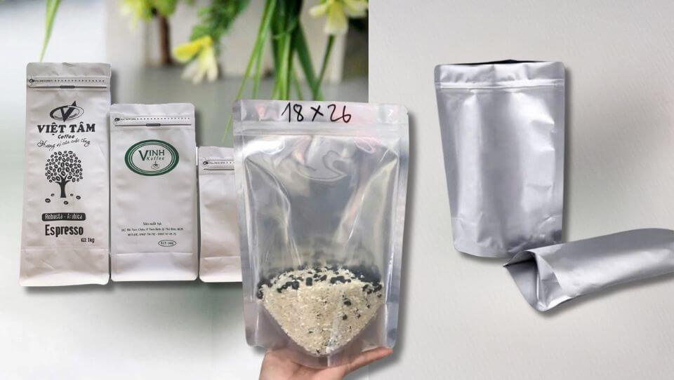 Túi Zip Nhôm (Túi zipper nhôm) Trơn Và In Logo 6 Túi zip nhôm đa dạng kích thước và kiểu dáng tại Bao Bì Khởi Phát