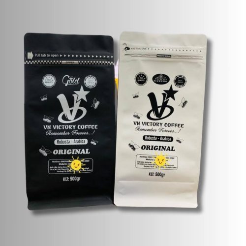 Túi zipper màu đựng cà phê và nông sản