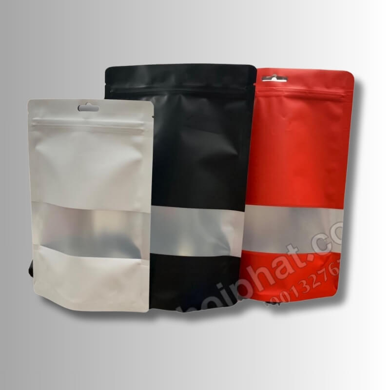 Túi Zipper Màu, Túi Zip Màu Đẹp Giá Rẻ – In Theo Yêu Cầu, Giao Hàng Toàn Quốc 8 Túi zipper màu đen, đỏ, trắng nhiều kích cỡ
