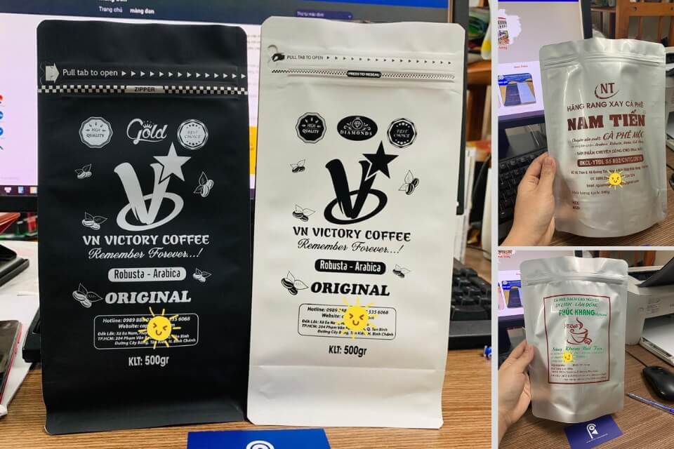 In túi zip đựng cà phê