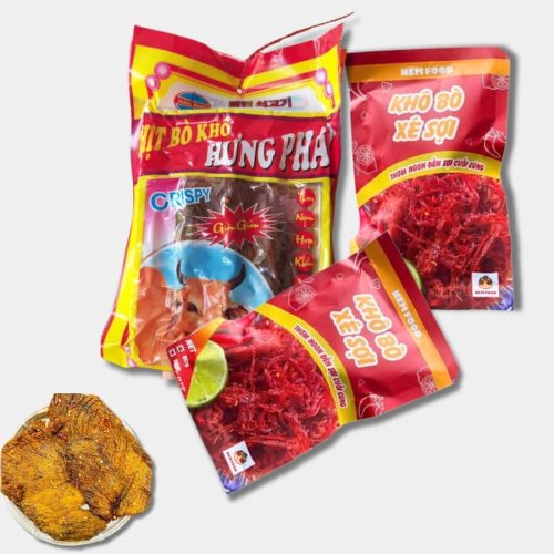 bao bì bò khô in ấn đẹp