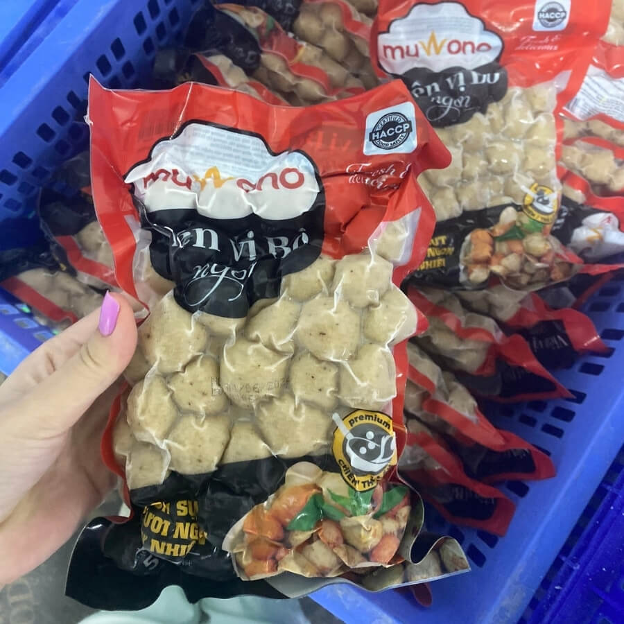 bao bì cá viên chiên hút chân không