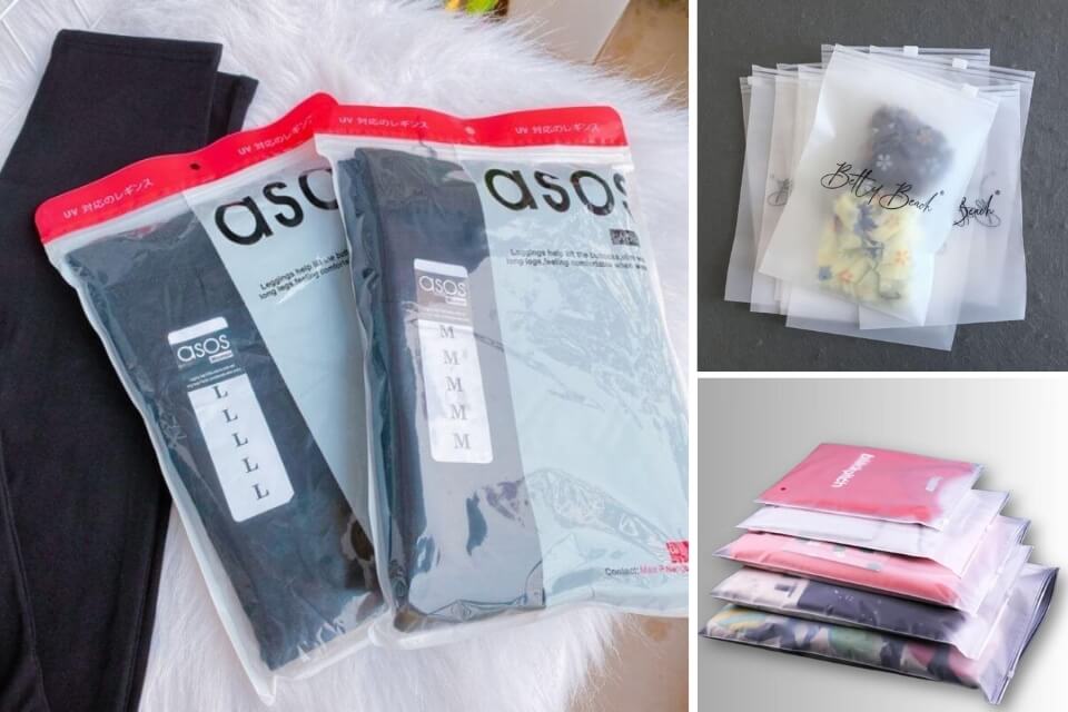 In túi zip đựng quần áo