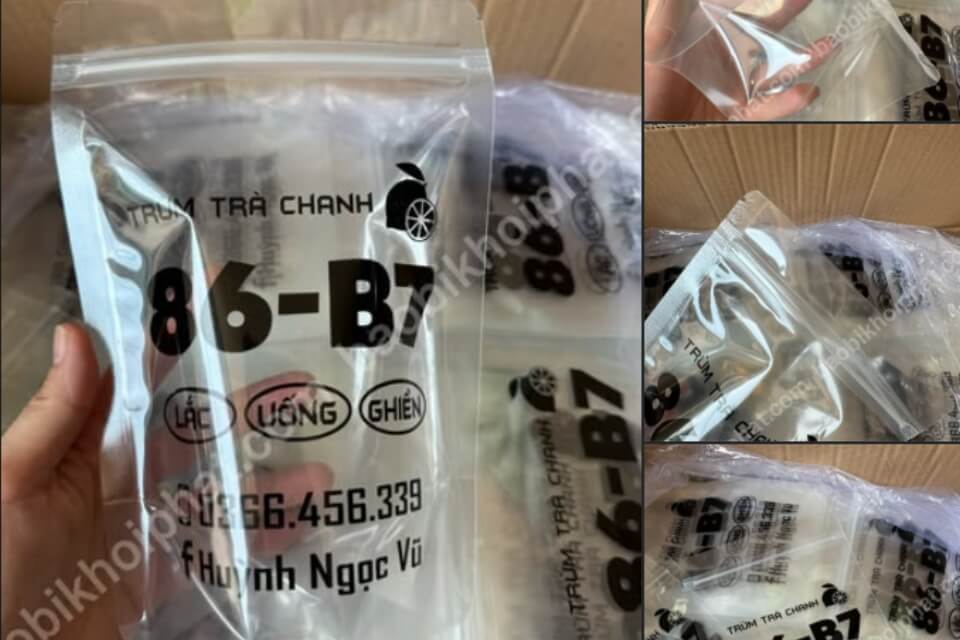 In túi zipper trong suốt