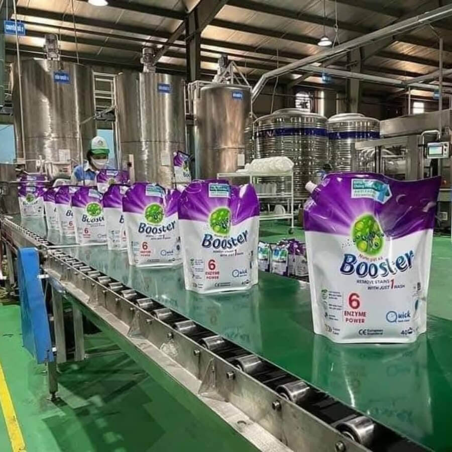 Sản xuất túi đựng nước giặt xả