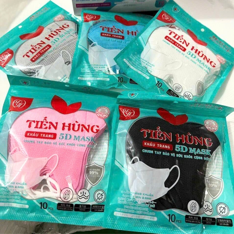 Bao Bì Khẩu Trang Y Tế, Vải, 3D, N95 6 túi đựng khẩu trang vải kháng khuẩn