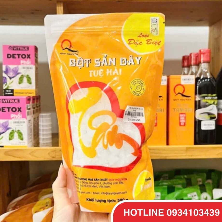 Túi zipper đựng bột sắn dây
